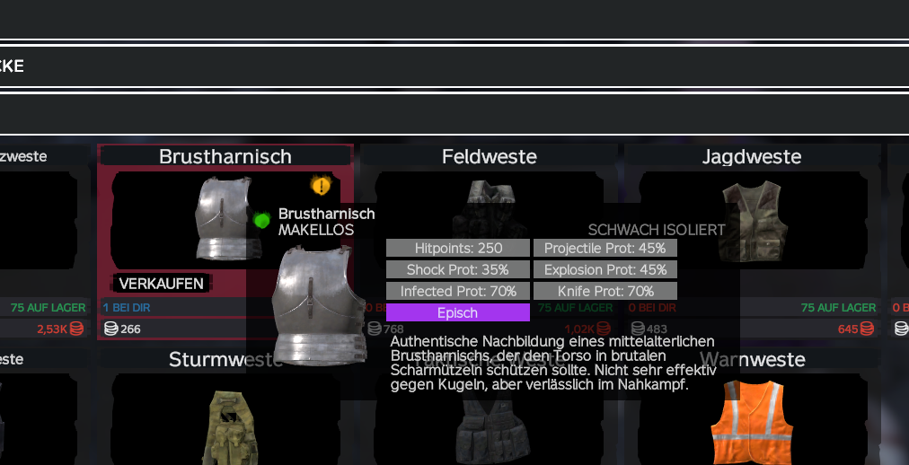 Expansion Market Armor Stats